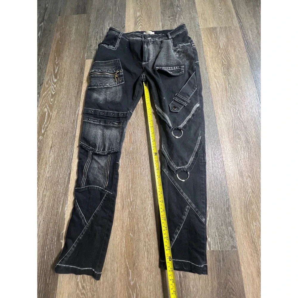Shuanyan black denim